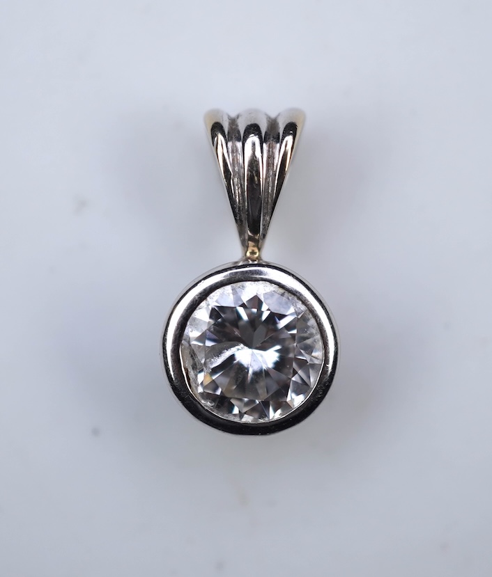 A diamond pendant